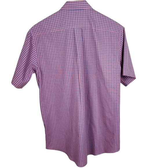 Brooks Brothers Men's Pink & Blue Gingham Shirt. MED - Picture 3 of 8